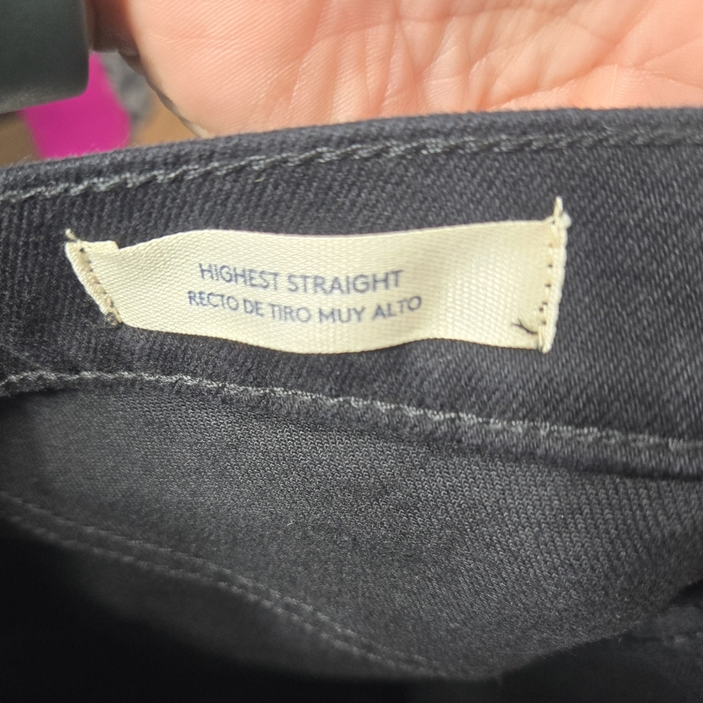 Universal Thread Highest Rise Straight Jeans Blac… - image 8